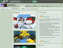 Tablet Screenshot of mechxgirl.deviantart.com