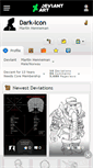 Mobile Screenshot of dark-icon.deviantart.com
