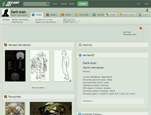 Tablet Screenshot of dark-icon.deviantart.com