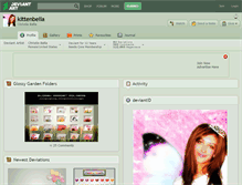 Tablet Screenshot of kittenbella.deviantart.com