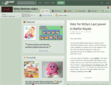 Tablet Screenshot of kirby-fanlover-club.deviantart.com