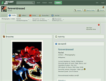 Tablet Screenshot of foreverstressed.deviantart.com