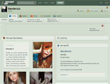 Tablet Screenshot of manderzzz.deviantart.com