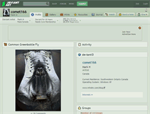 Tablet Screenshot of comet166.deviantart.com