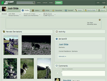 Tablet Screenshot of just-slide.deviantart.com