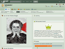 Tablet Screenshot of bohobella.deviantart.com