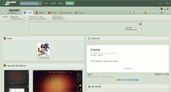 Desktop Screenshot of myndex.deviantart.com