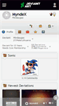 Mobile Screenshot of myndex.deviantart.com