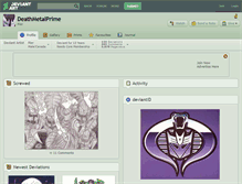 Tablet Screenshot of deathmetalprime.deviantart.com