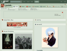 Tablet Screenshot of liquidsilk.deviantart.com