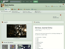 Tablet Screenshot of black-domino.deviantart.com