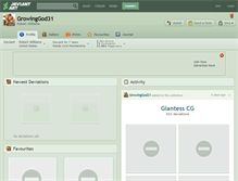 Tablet Screenshot of growinggod31.deviantart.com
