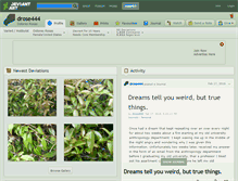 Tablet Screenshot of drose444.deviantart.com