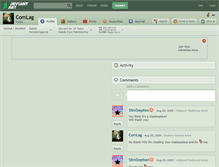Tablet Screenshot of comlag.deviantart.com
