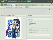Tablet Screenshot of claidis.deviantart.com