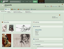 Tablet Screenshot of einna3494.deviantart.com