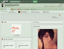 Tablet Screenshot of halostarofcookieclan.deviantart.com