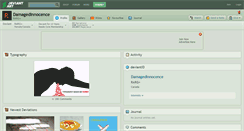 Desktop Screenshot of damagedinnocence.deviantart.com