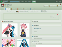 Tablet Screenshot of miwaharuki.deviantart.com