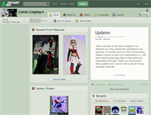 Tablet Screenshot of comic-cosplay.deviantart.com