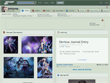 Tablet Screenshot of joinjump.deviantart.com