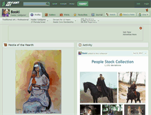 Tablet Screenshot of booki.deviantart.com