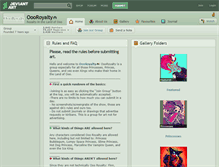 Tablet Screenshot of oooroyalty.deviantart.com