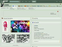 Tablet Screenshot of j-biebs.deviantart.com