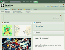 Tablet Screenshot of bunnyzpopz.deviantart.com