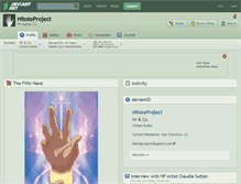 Tablet Screenshot of hitoteproject.deviantart.com