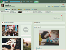 Tablet Screenshot of blooding.deviantart.com