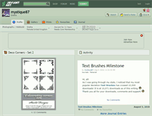 Tablet Screenshot of mystique87.deviantart.com