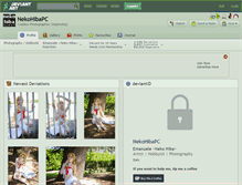 Tablet Screenshot of nekohibapc.deviantart.com