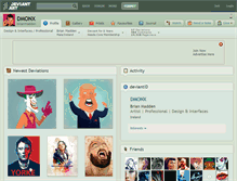 Tablet Screenshot of dmonx.deviantart.com