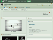 Tablet Screenshot of mylifeismine.deviantart.com