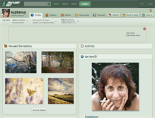 Tablet Screenshot of kyptanuy.deviantart.com