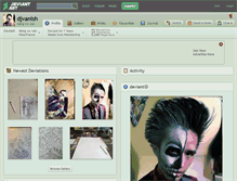 Tablet Screenshot of djvanish.deviantart.com