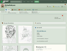 Tablet Screenshot of divinefolklore.deviantart.com