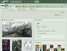 Tablet Screenshot of hdk.deviantart.com