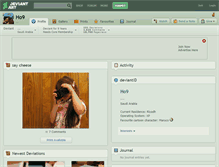 Tablet Screenshot of ho9.deviantart.com