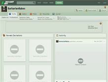 Tablet Screenshot of barbarianbabes.deviantart.com