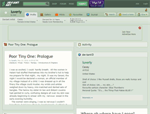 Tablet Screenshot of luverly.deviantart.com