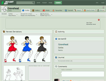 Tablet Screenshot of graveheat.deviantart.com