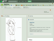 Tablet Screenshot of nalachan.deviantart.com