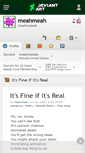 Mobile Screenshot of meahmeah.deviantart.com