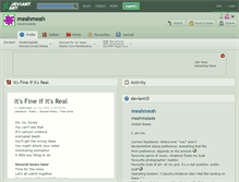 Tablet Screenshot of meahmeah.deviantart.com