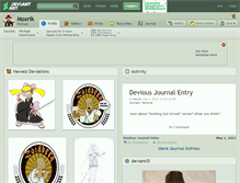Tablet Screenshot of moxrik.deviantart.com