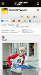 Mobile Screenshot of bronzeforever.deviantart.com