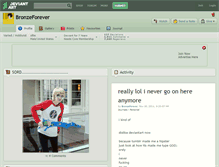 Tablet Screenshot of bronzeforever.deviantart.com