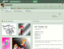 Tablet Screenshot of cookie3003.deviantart.com